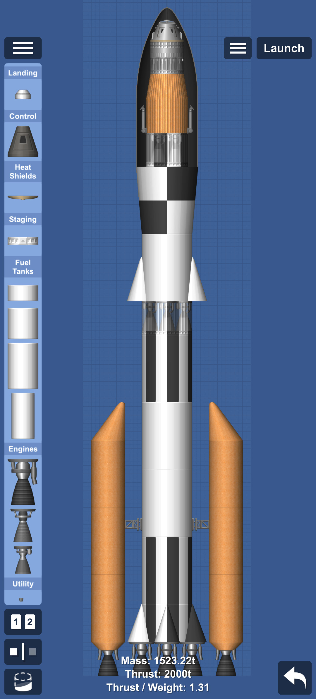 The Saturn VI — Spaceflight Simulator blueprint