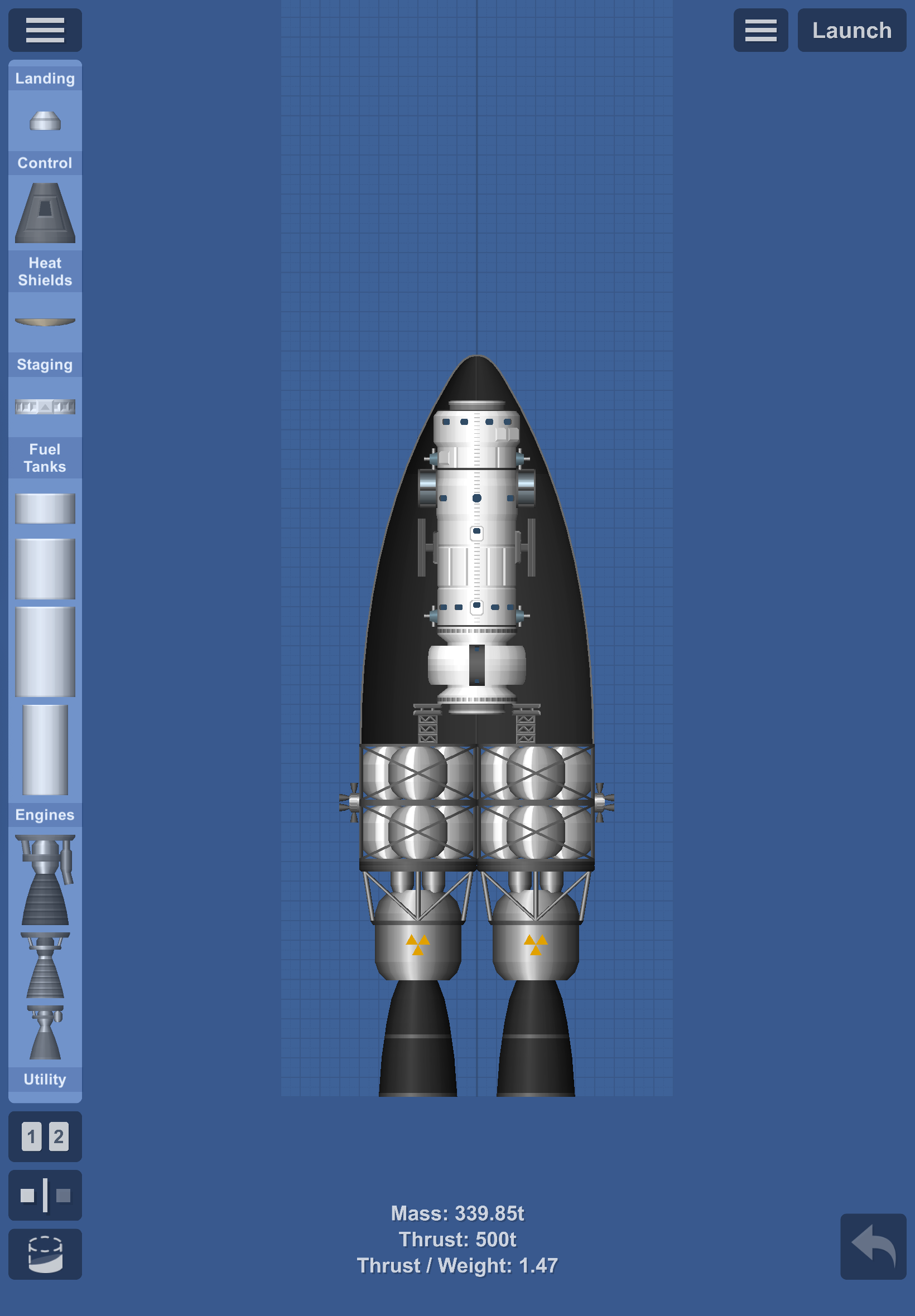 Modded space station ring module — SFS Blueprint