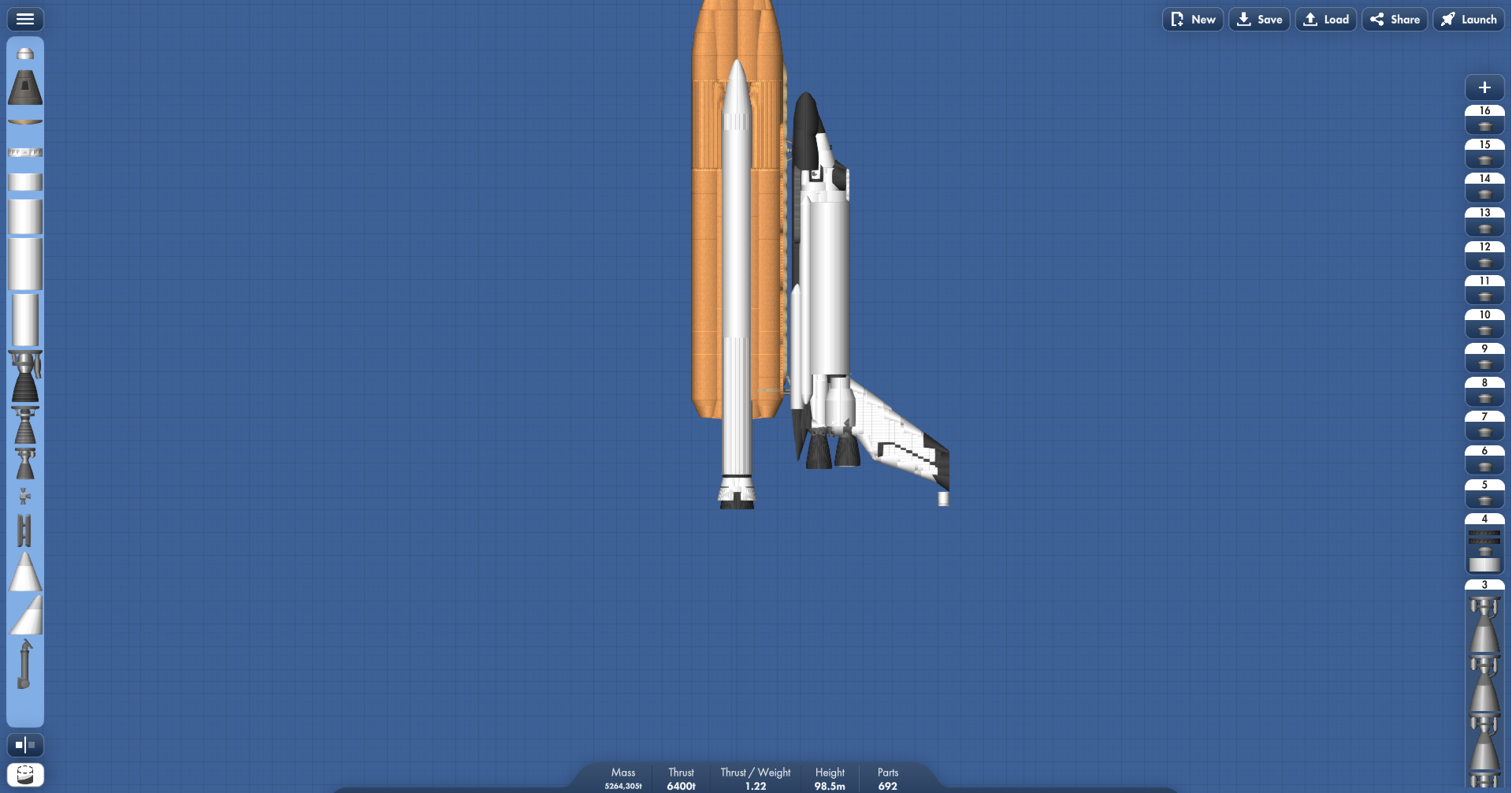 space shuttle — SFS Blueprint