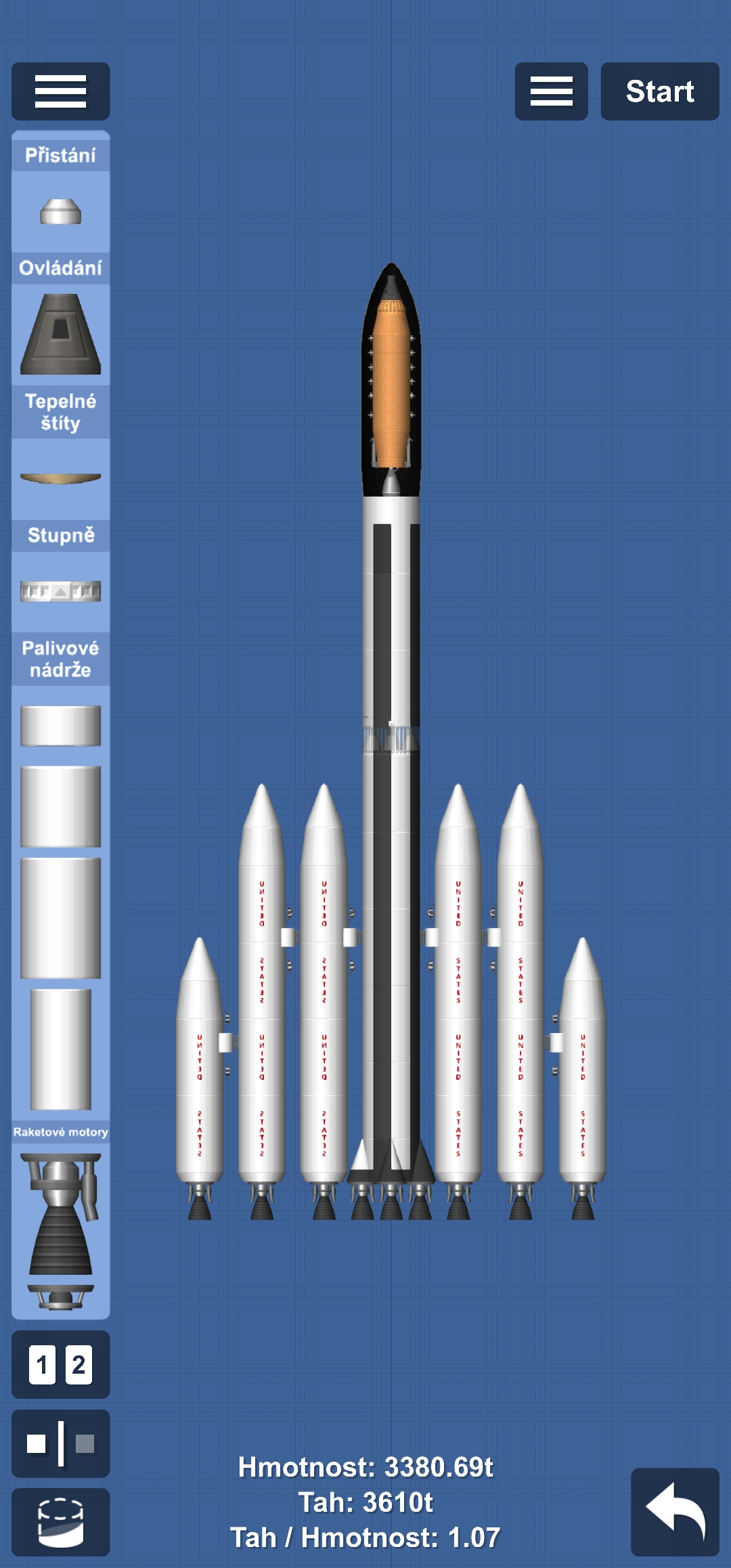 Big Billy/Moon Grand Tour Rocket — Spaceflight Simulator blueprint