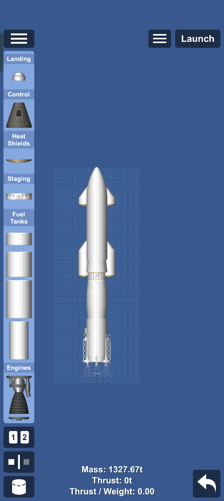 Starship plasma engine — Spaceflight Simulator blueprint