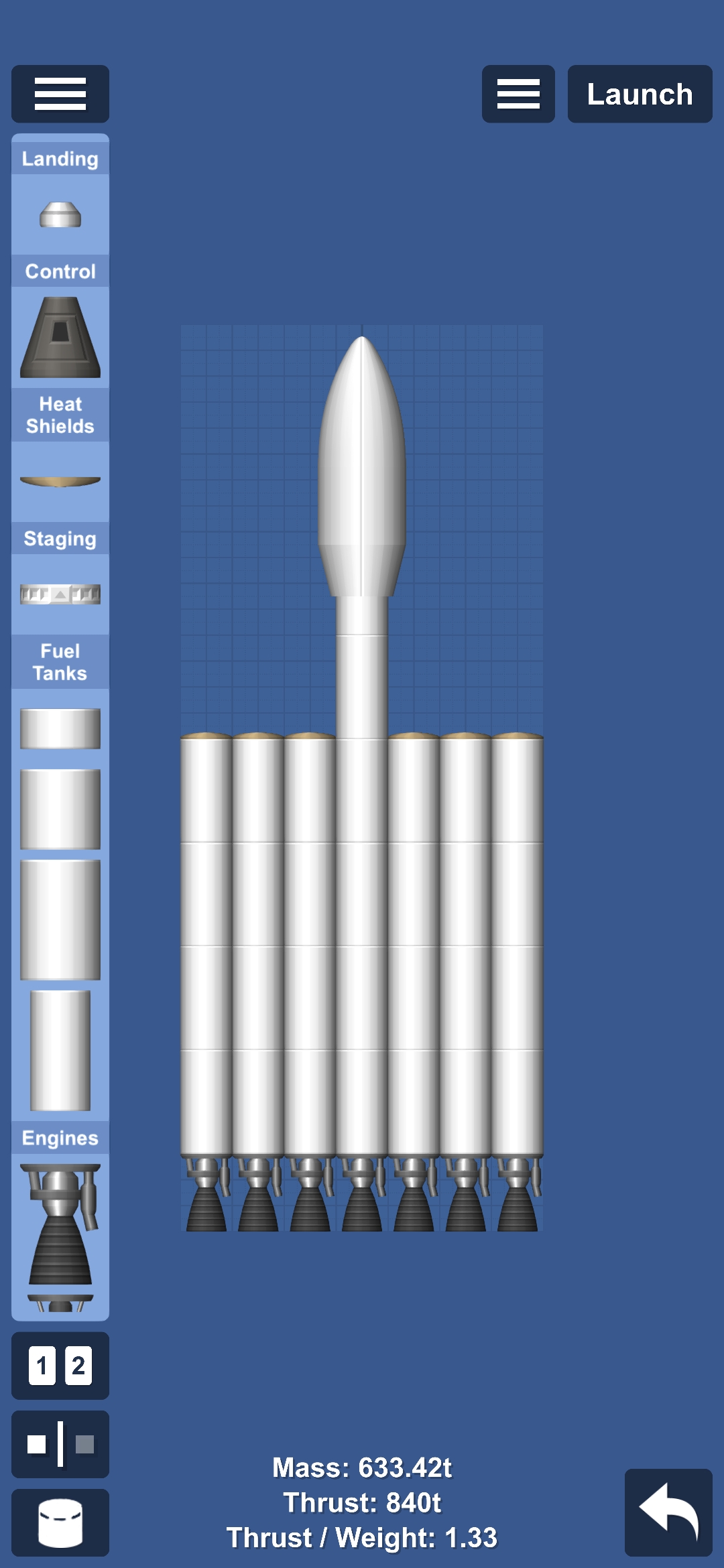 Most powerful rocket without mods — SFS Blueprint